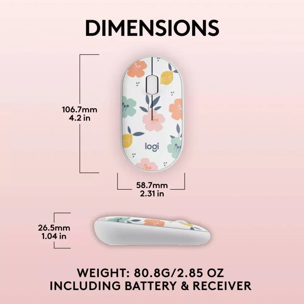 Logitech M340 Wireless Mouse - Floral Bouquet